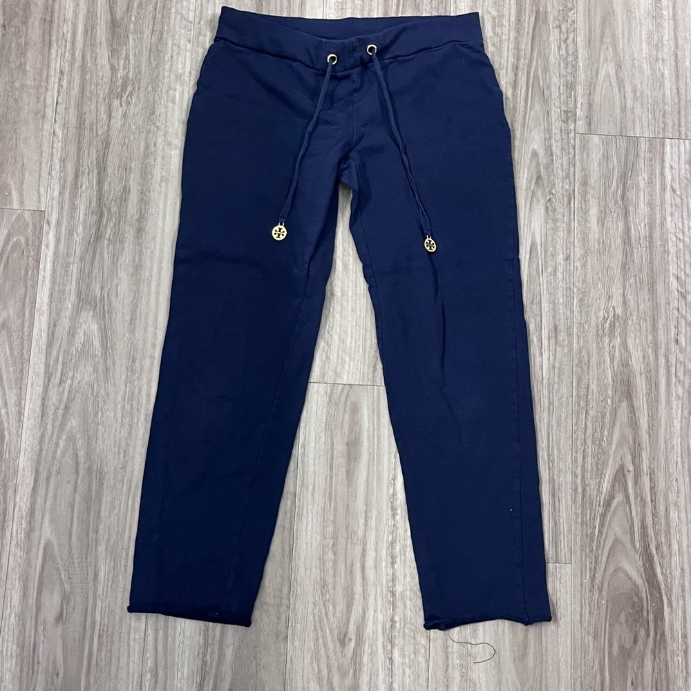 Tory Burch Women’s Blue Joggers with Drawstring